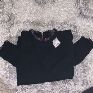 JCrew sweatshirt w/ ruffle trim